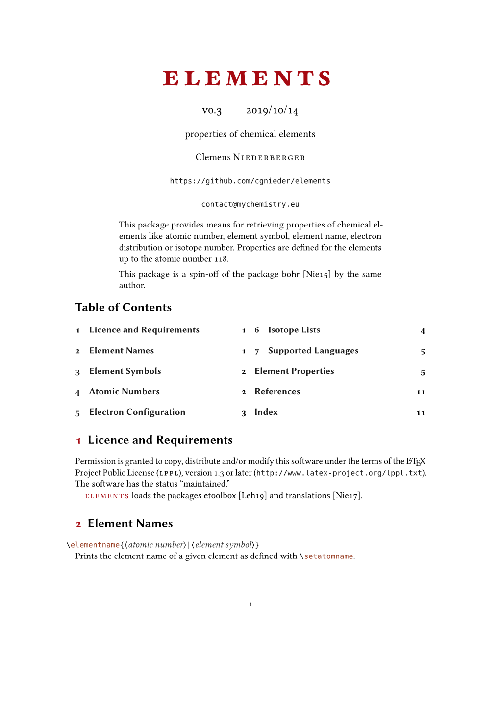 Elements V0.3 Manual