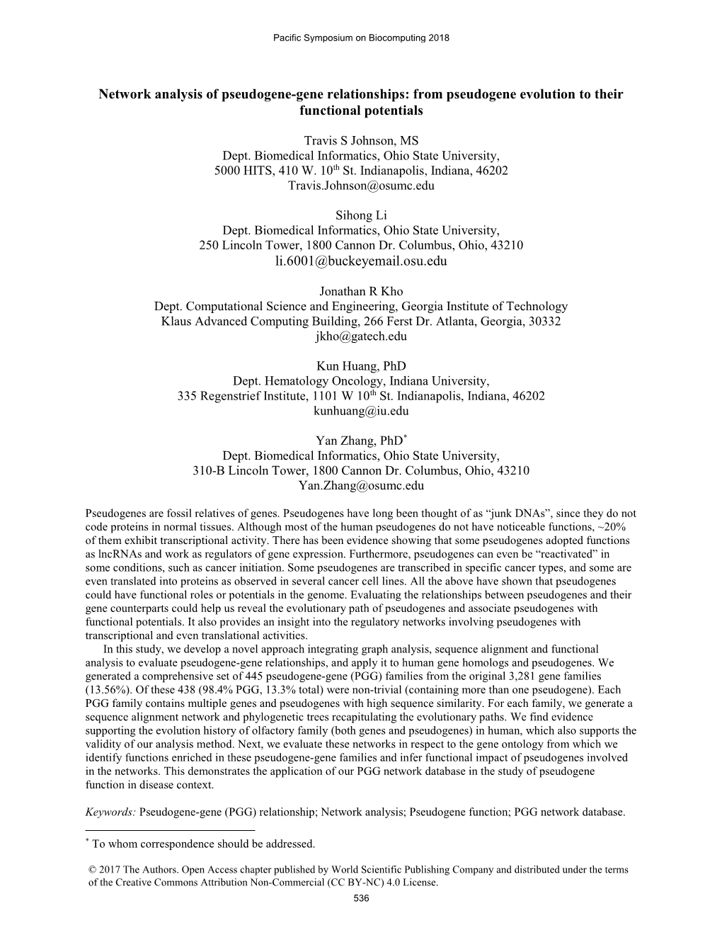 Network Analysis of Pseudogene-Gene Relationships: from Pseudogene Evolution to Their Functional Potentials