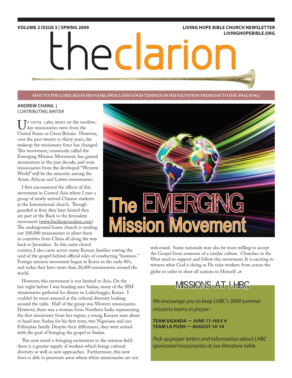 The Emerging Mission Movement