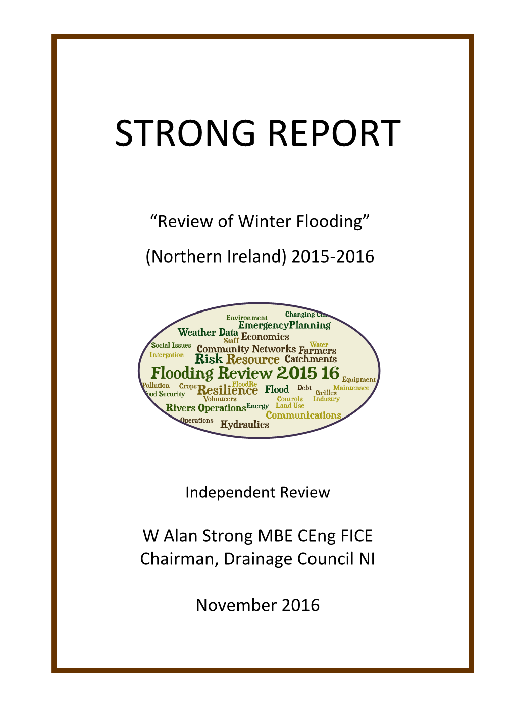 Alan Strong Report