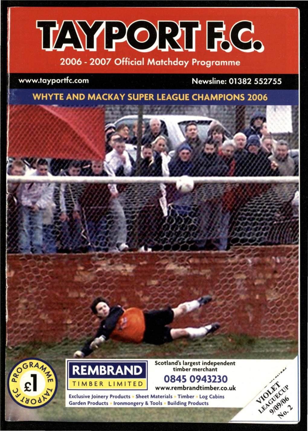 2006 -2007 Official Matchday Programme