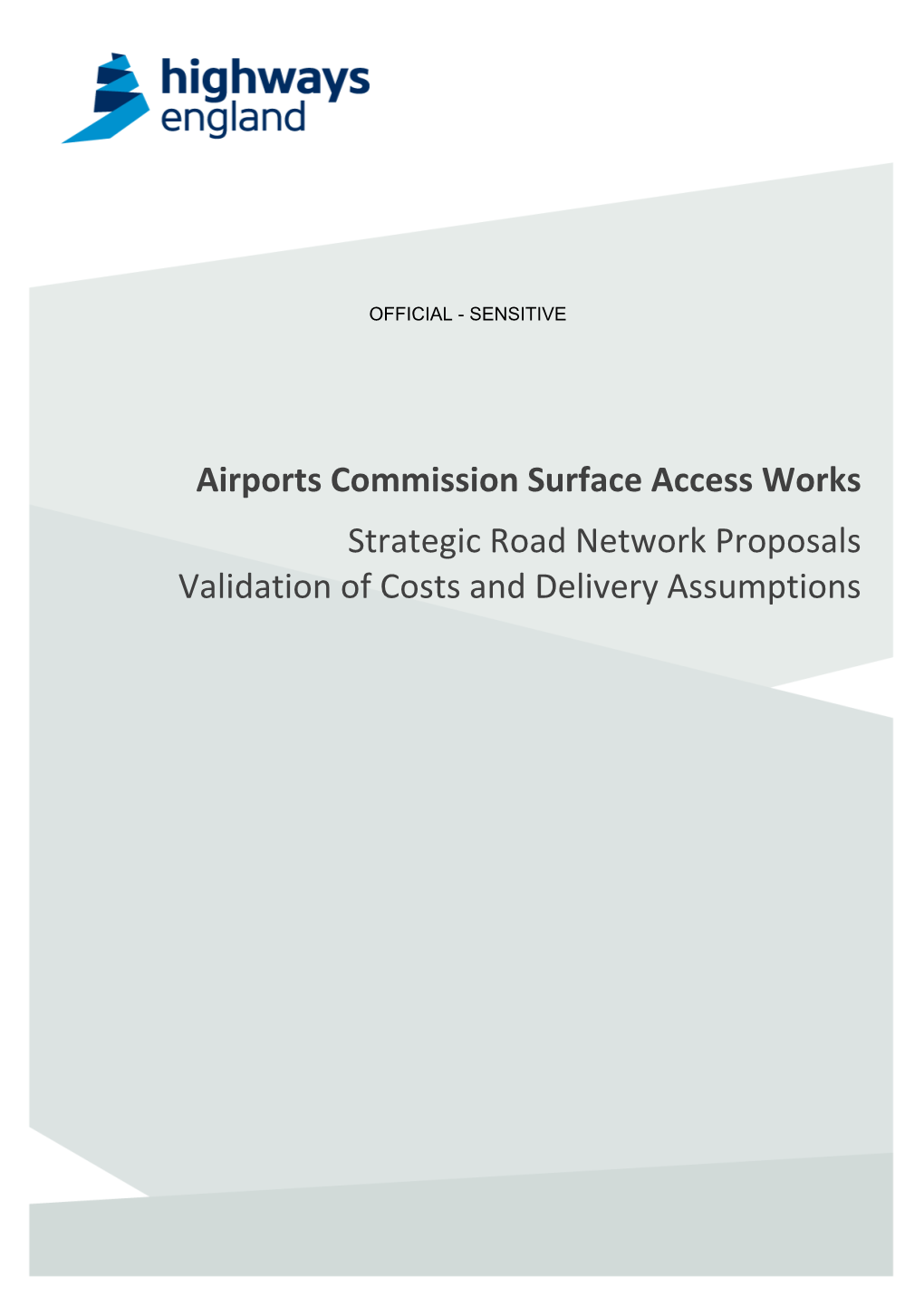 Airports Commission Surface Access Works: Strategic Road