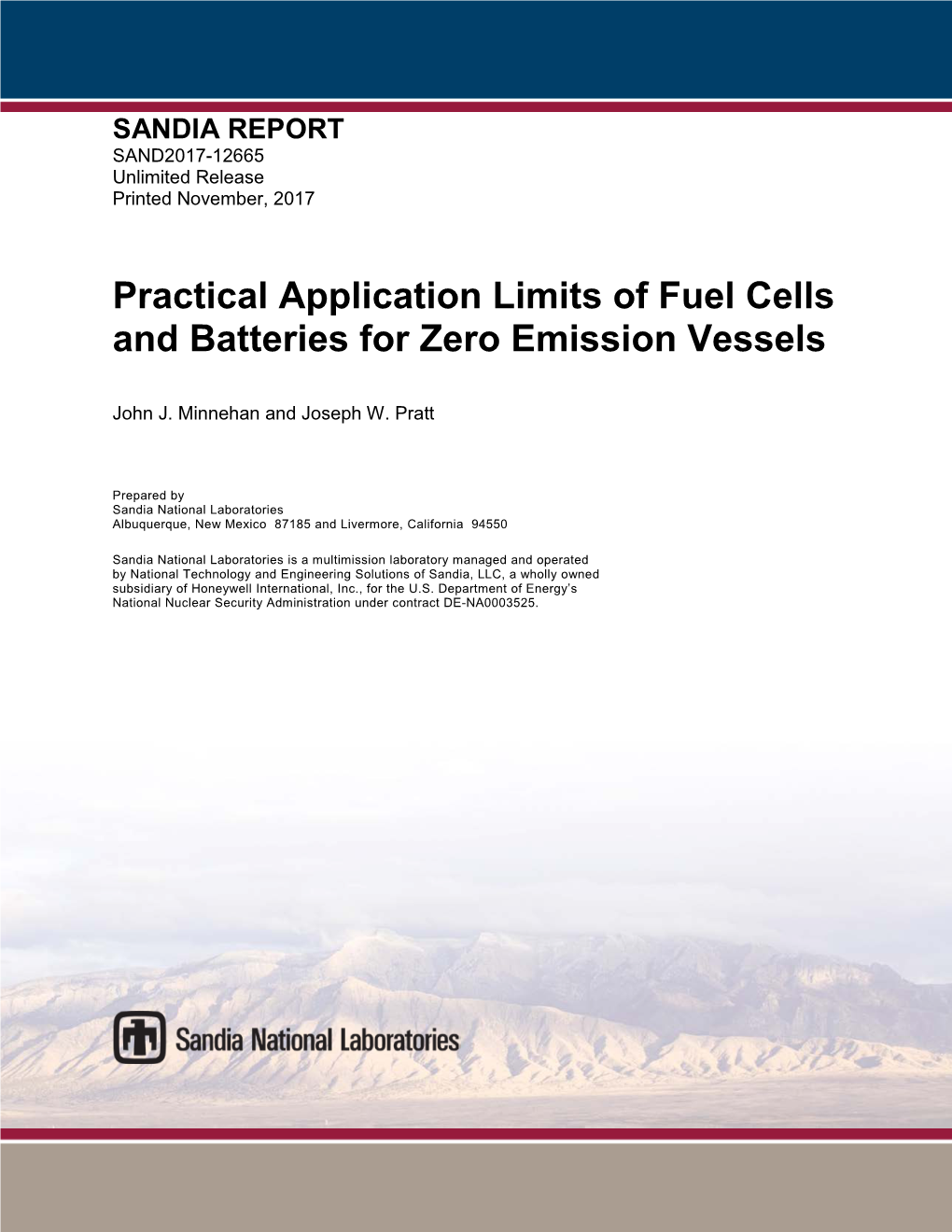 Download Practical Application Limits of Fuel Cells and Batteries for Zero-Emission Vessels Final Report