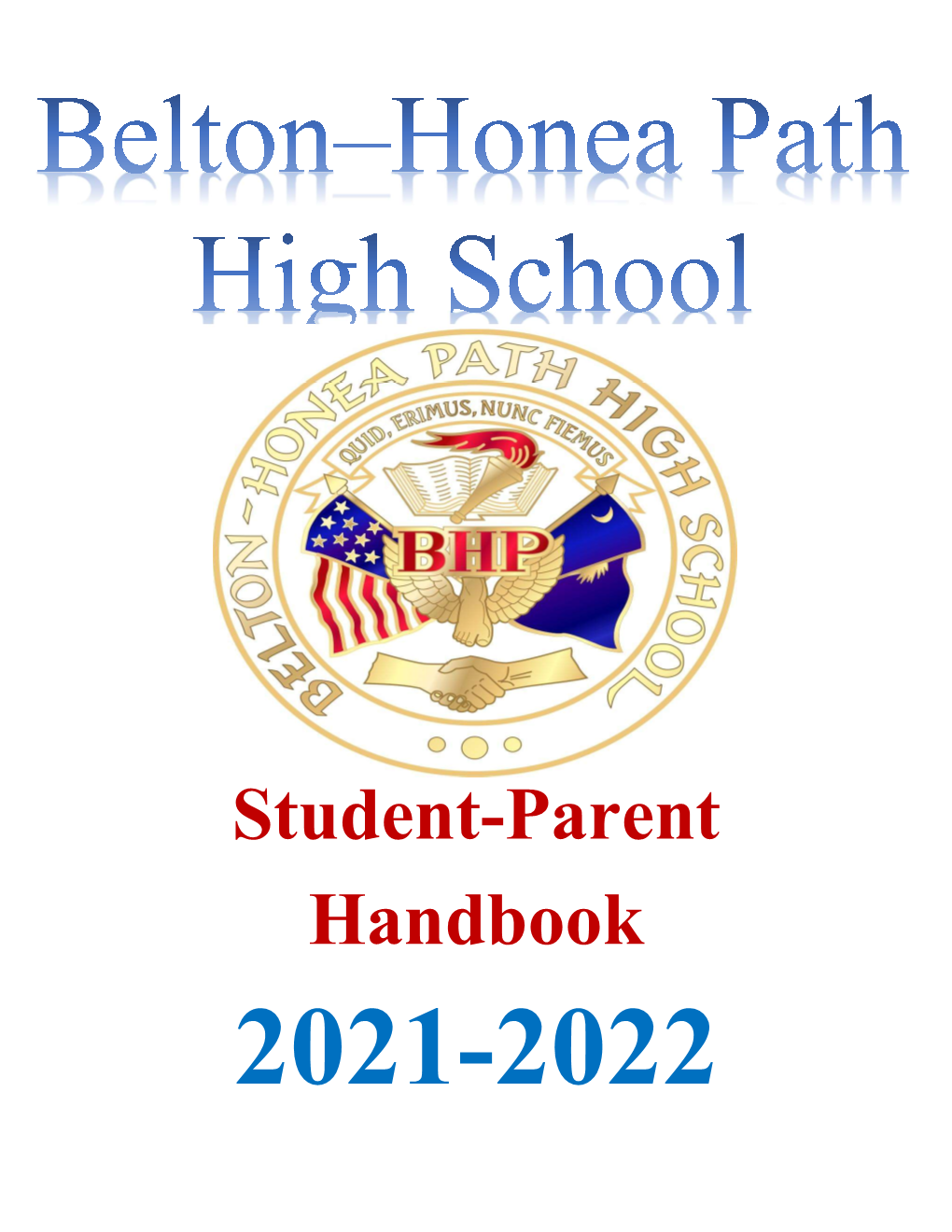 2021-2022 Student-Parent Handbook