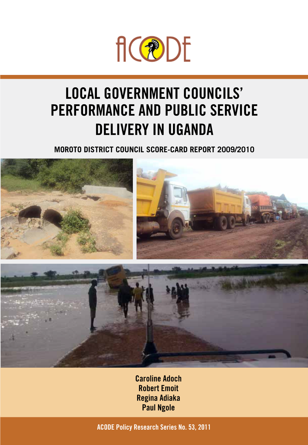 Local Government Councils' Performance and Public Service Delivery in Uganda