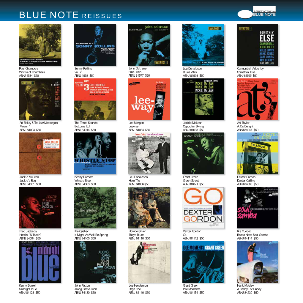 Blue Note Reissues