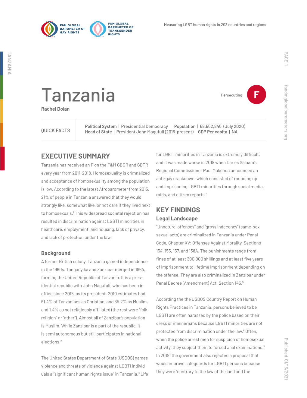 Tanzania Acts) Are Sexual Sections Morality, Against Offenses XV: Chapter Code, from Range Punishments 138A