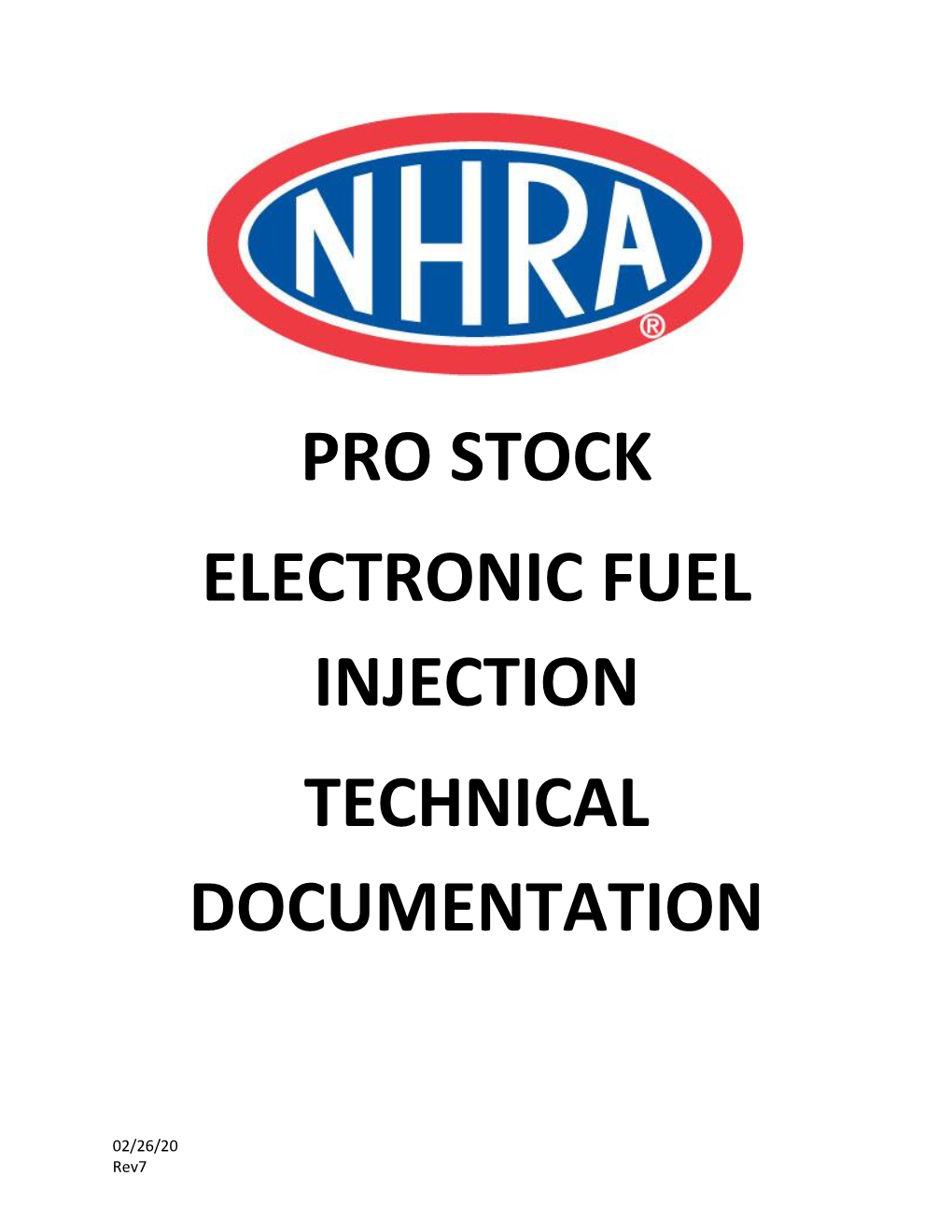 NHRA Pro Stock Electronic Fuel Injection Requirements