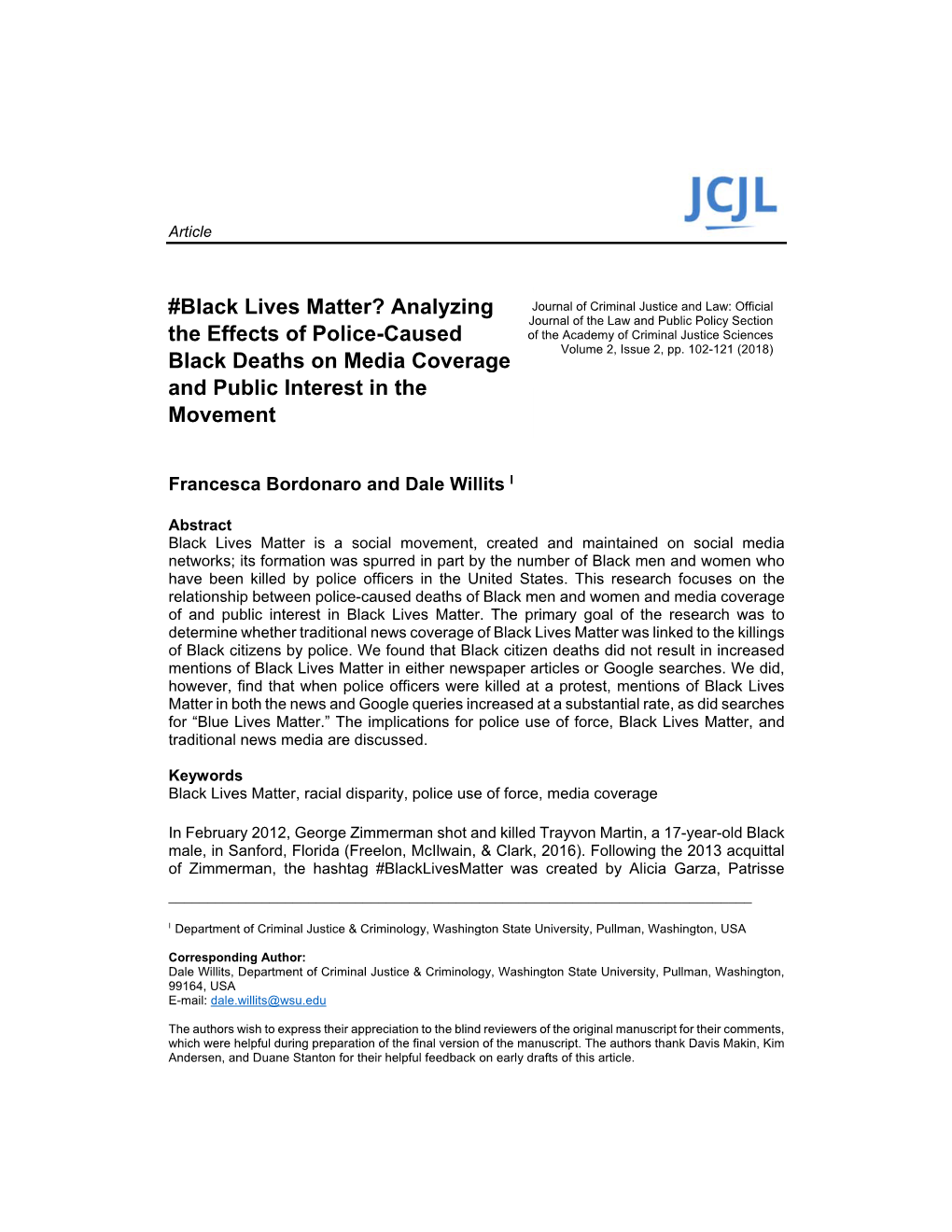 Black Lives Matter? Analyzing the Effects of Police-Caused Black Deaths on Media Coverage and Public Interest in the Movement