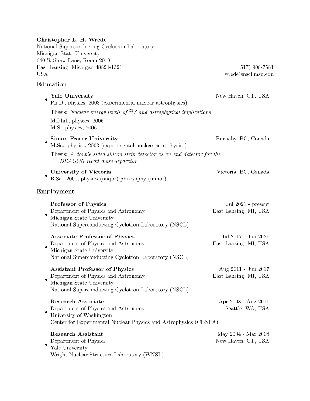 Education Employment