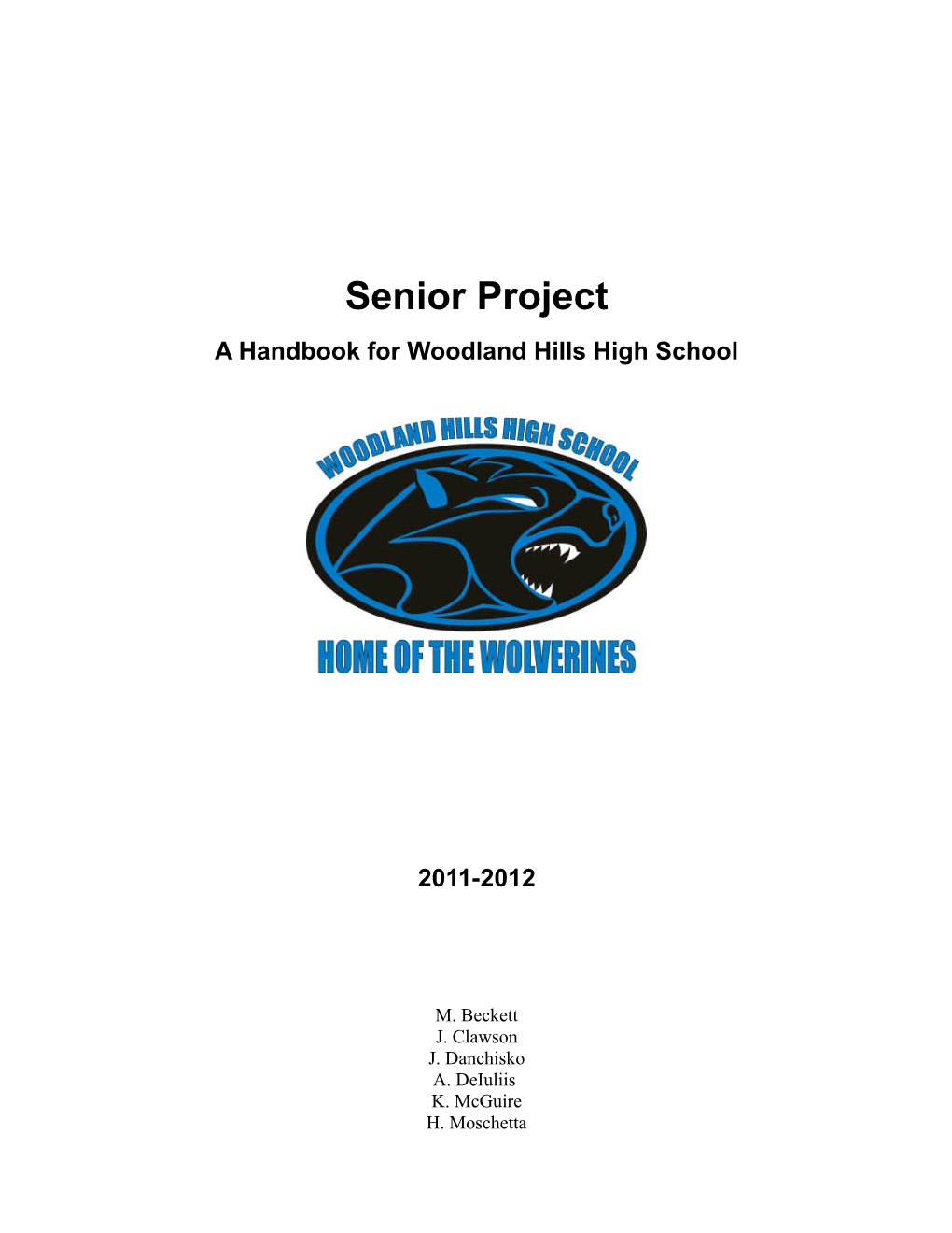 WHHS Senior Project