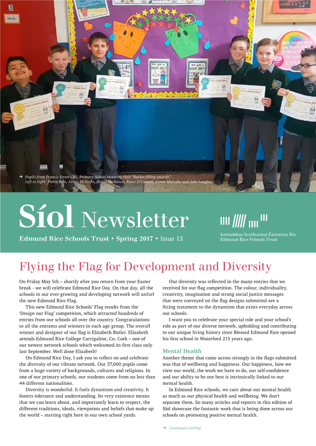 Síol Newsletter Edmund Rice Schools Trust • Spring 2017 • Issue 13