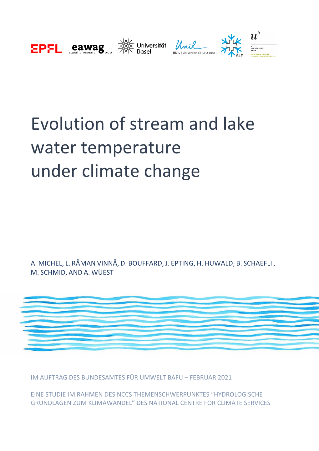 Evolution of Stream and Lake Water Temperature Under Climate Change