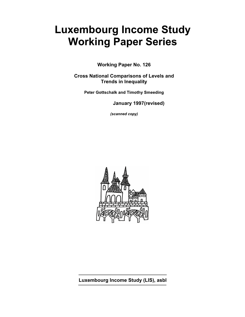 Luxembourg Income Study Working Paper Series