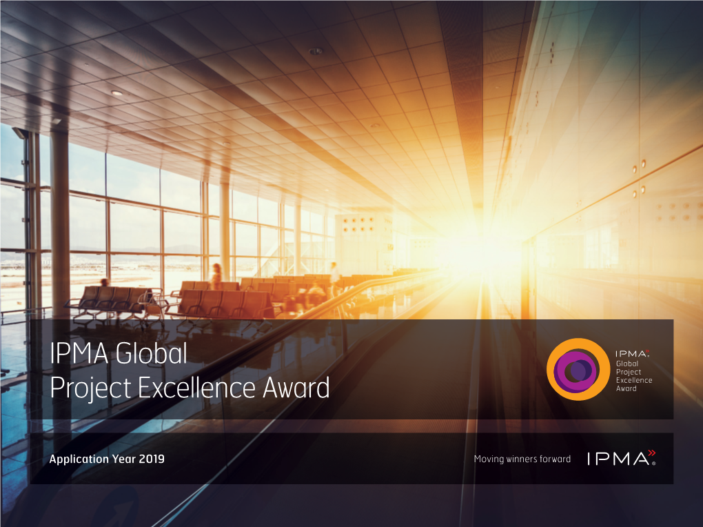 IPMA Global Project Excellence Award