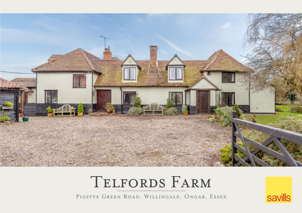 Telfords Farm Pigstye Green Road, Willingale, Ongar, Essex Telfords Farm