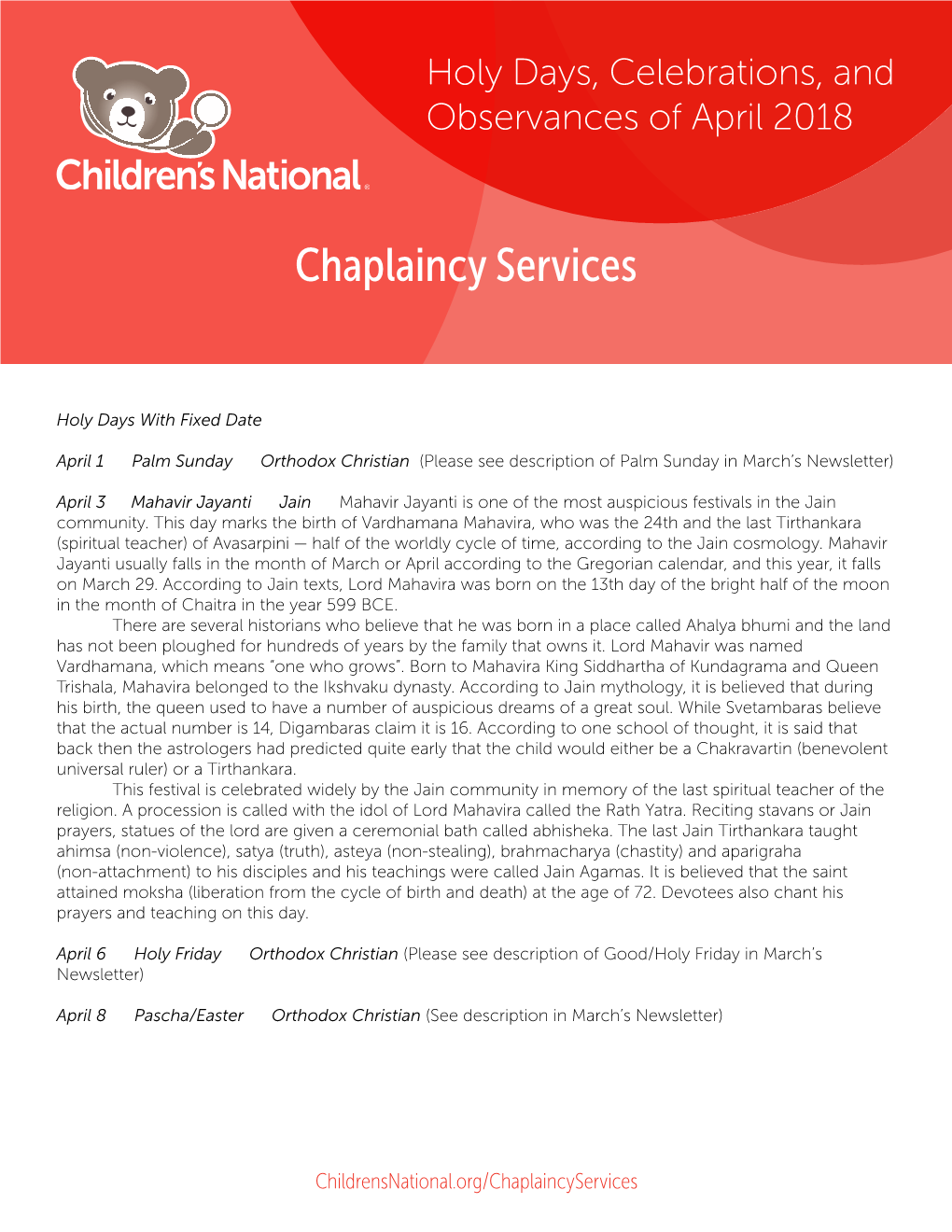 Chaplaincy Services