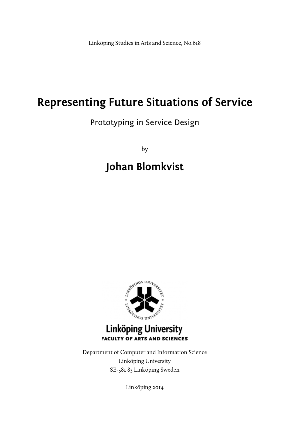 Representing Future Situations of Service Prototyping