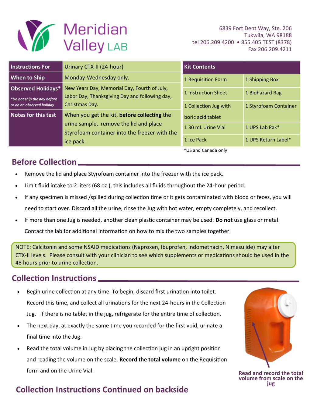 Download CTX-II 24-Hourcollection Instructions