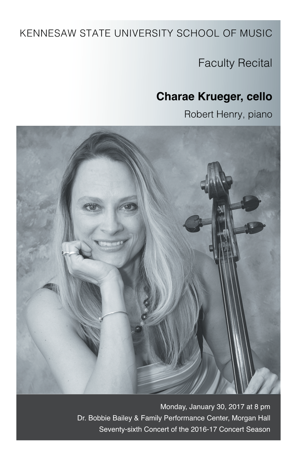 Faculty Recital: Charae Krueger, Cello