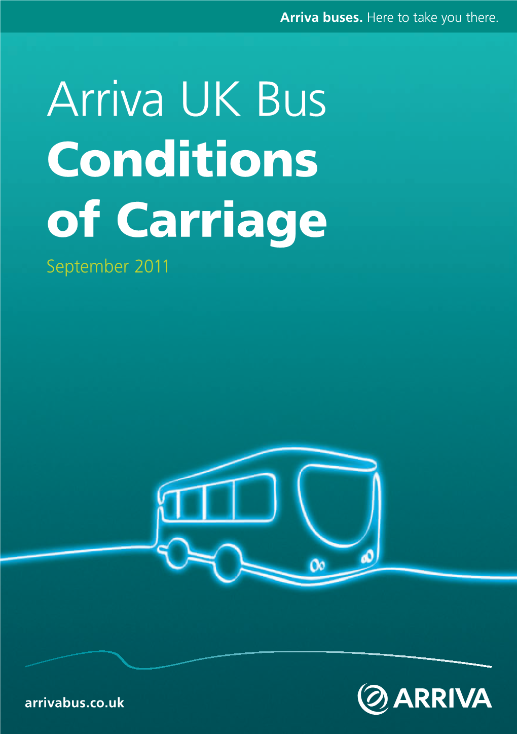 Arriva UK Bus Conditions of Carriage September 2011