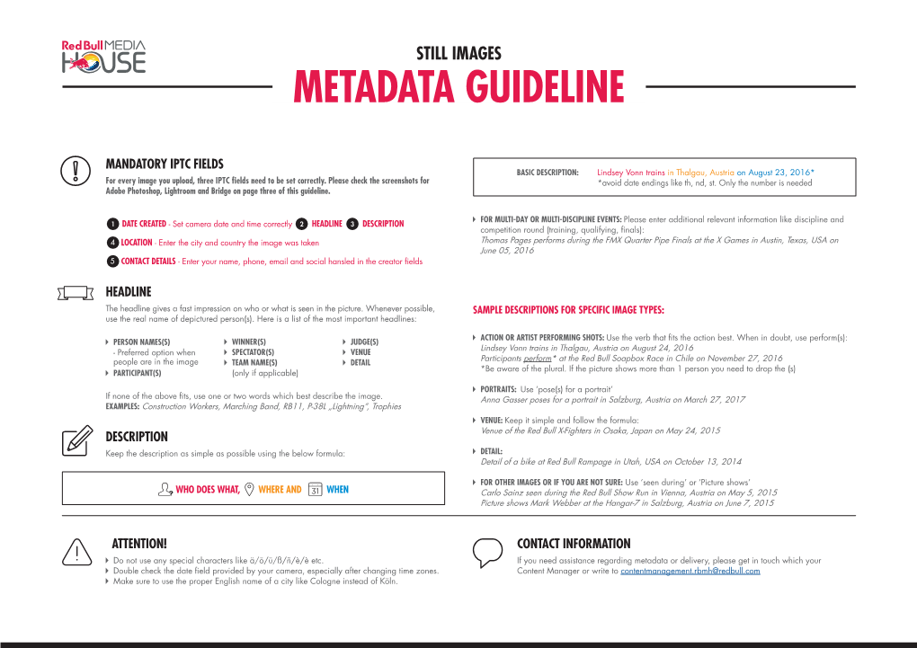 Metadata Guideline