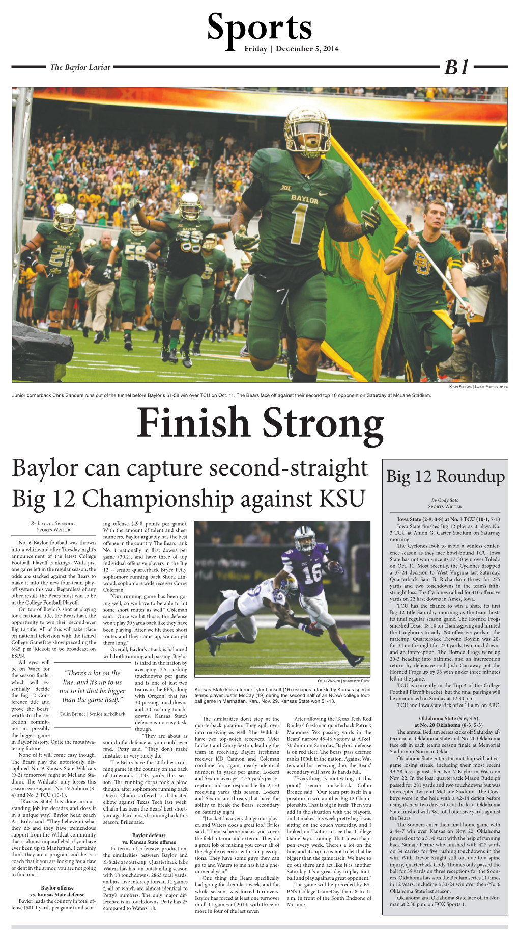 B1 Baylor Can Capture Second-Straight Big 12