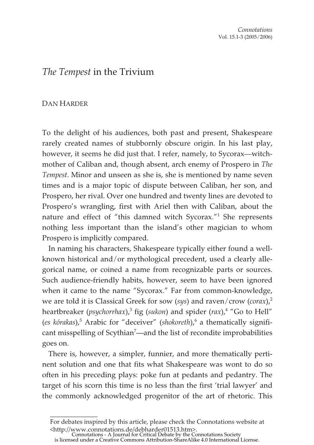The Tempest in the Trivium