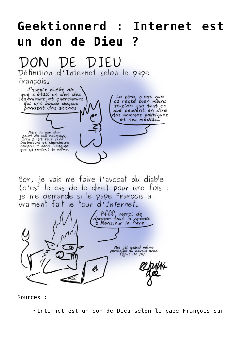 Internet Est Un Don De Dieu ?,Papa