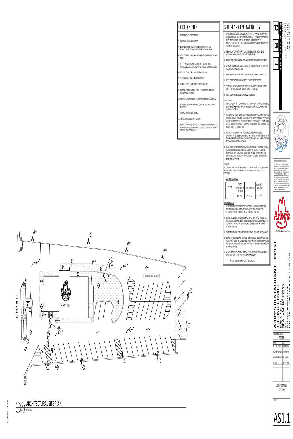 SITE PLAN GENERAL NOTES D