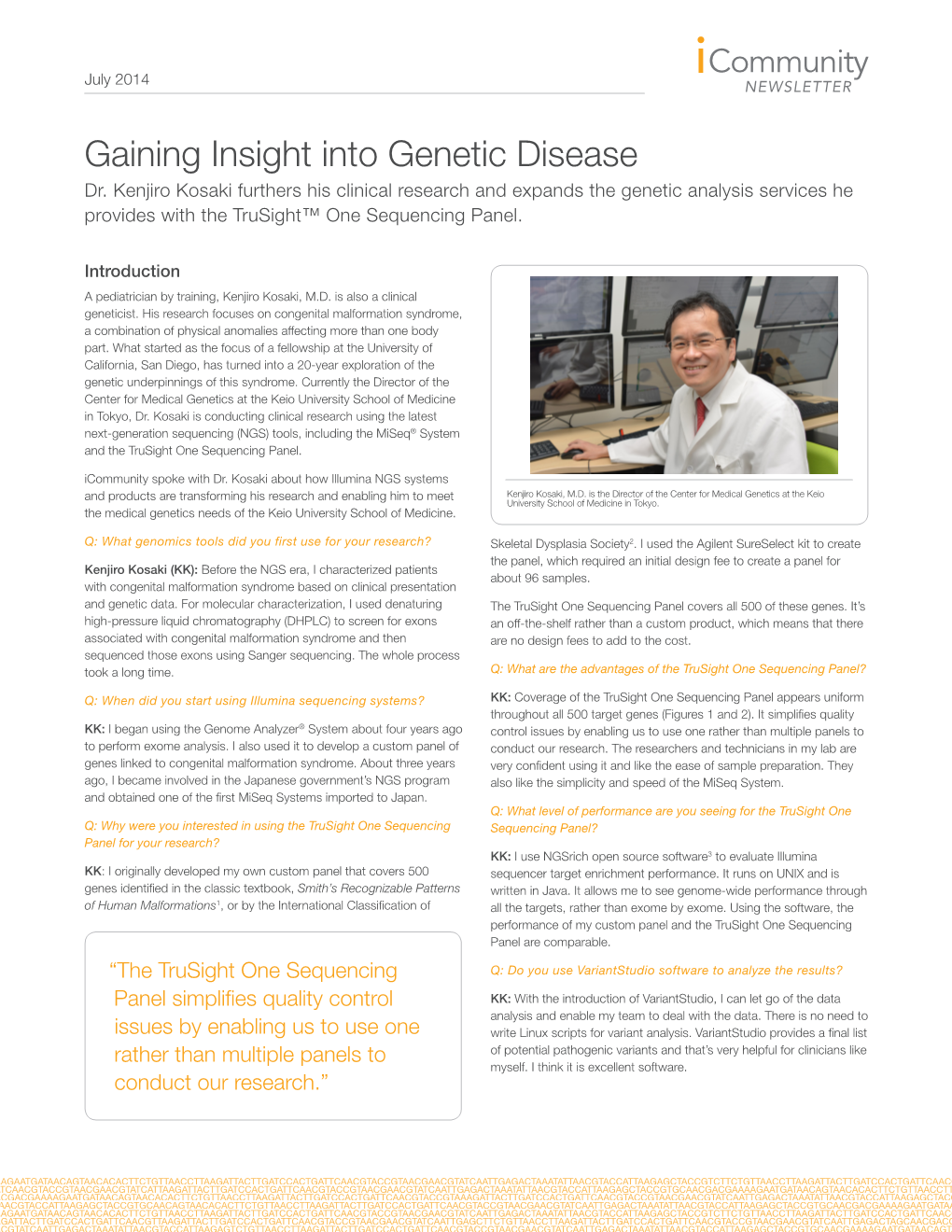 Gaining Insight Into Genetic Disease Dr