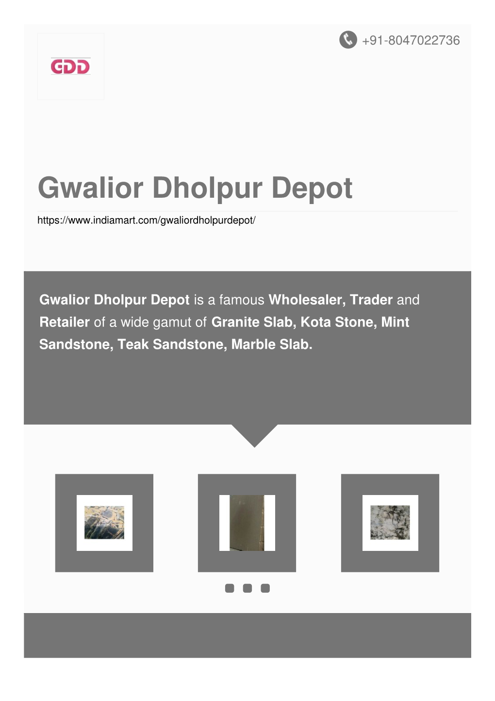 Gwalior Dholpur Depot