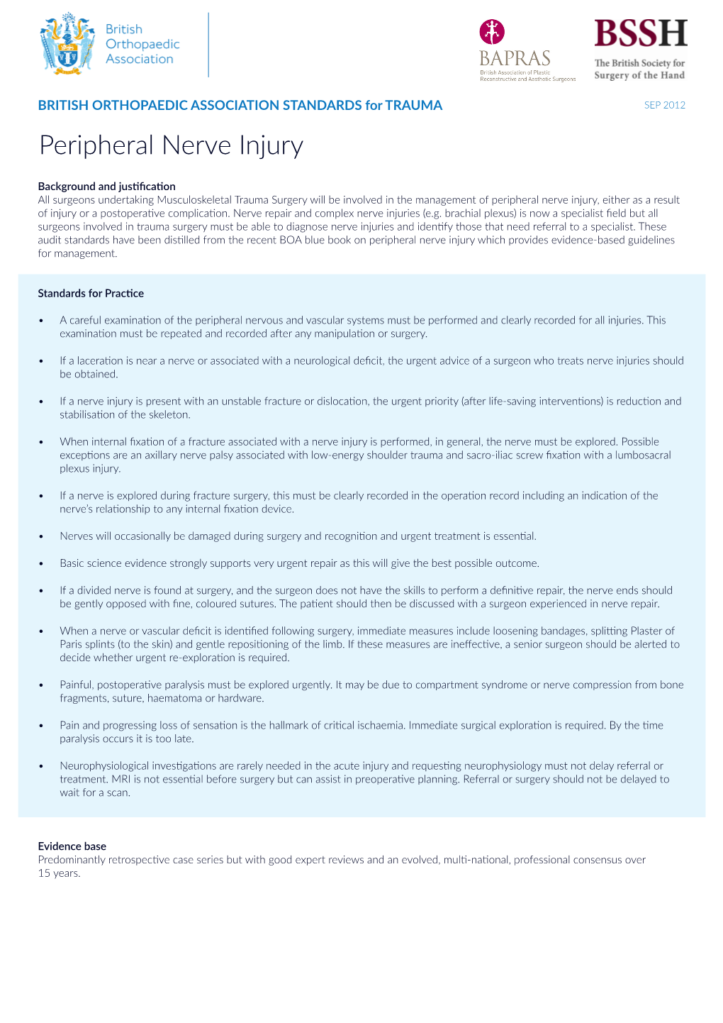 Peripheral Nerve Injury