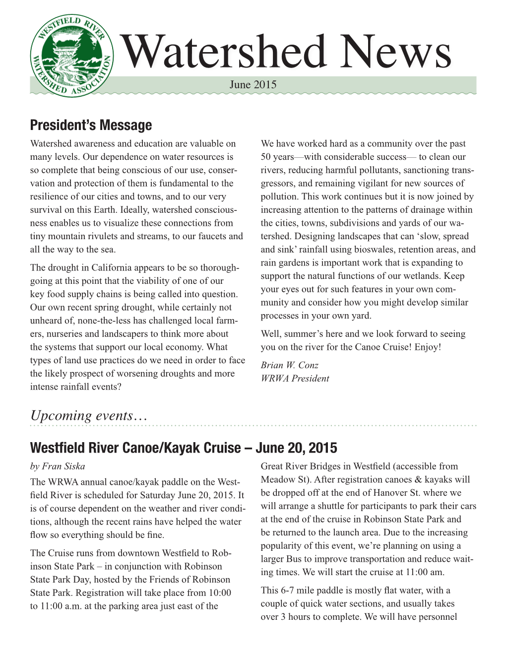 Watershed News June 2015
