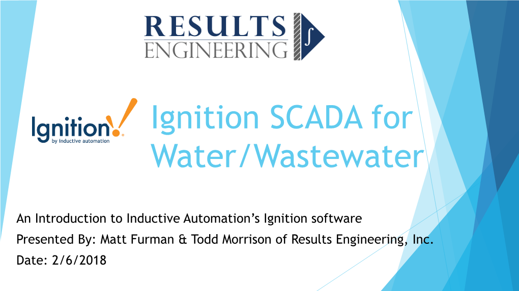 Ignition SCADA for Water/Wasterwater