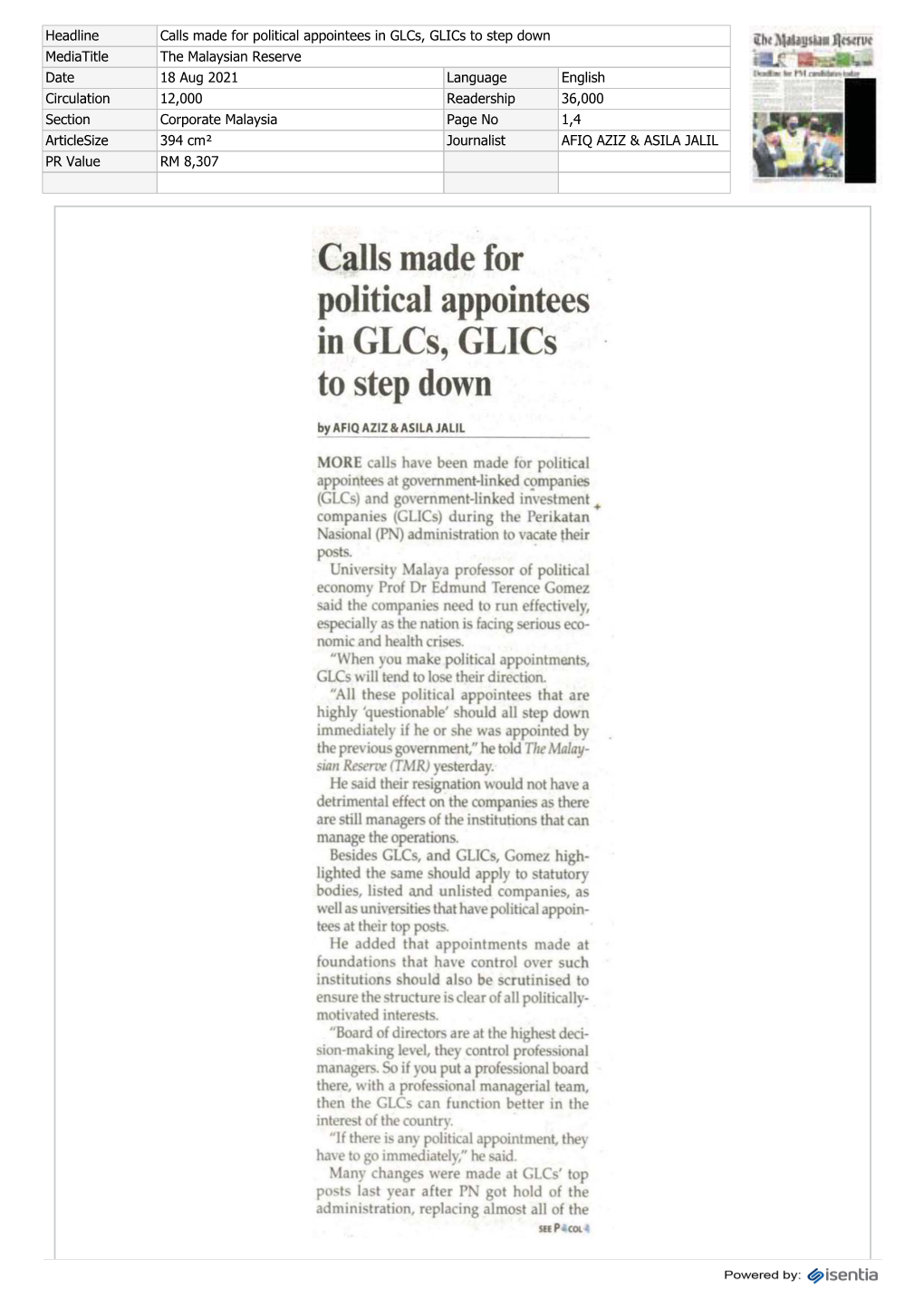 Calls Made for Political Appointees in Glcs, Glics to Step Down