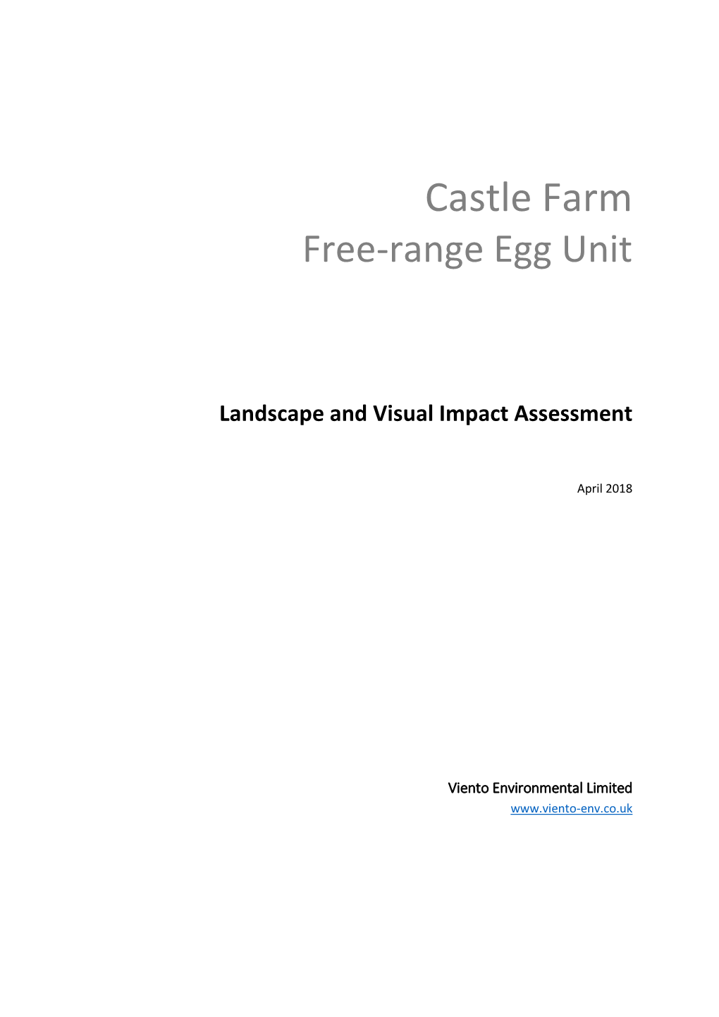 Landscape and Visual Impact Assessment