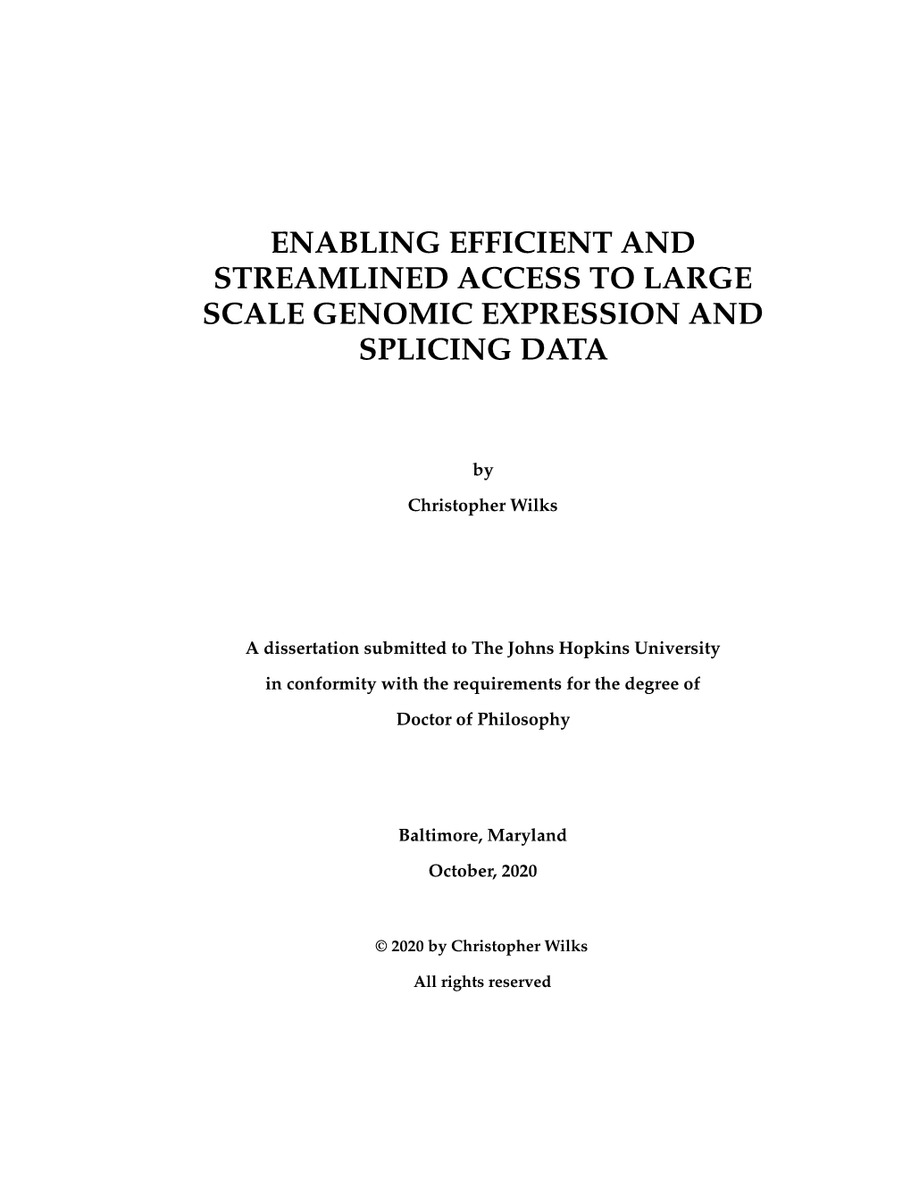 Enabling Efficient and Streamlined Access to Large Scale Genomic Expression and Splicing Data