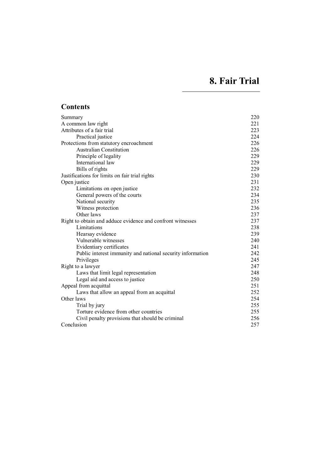 8. Fair Trial