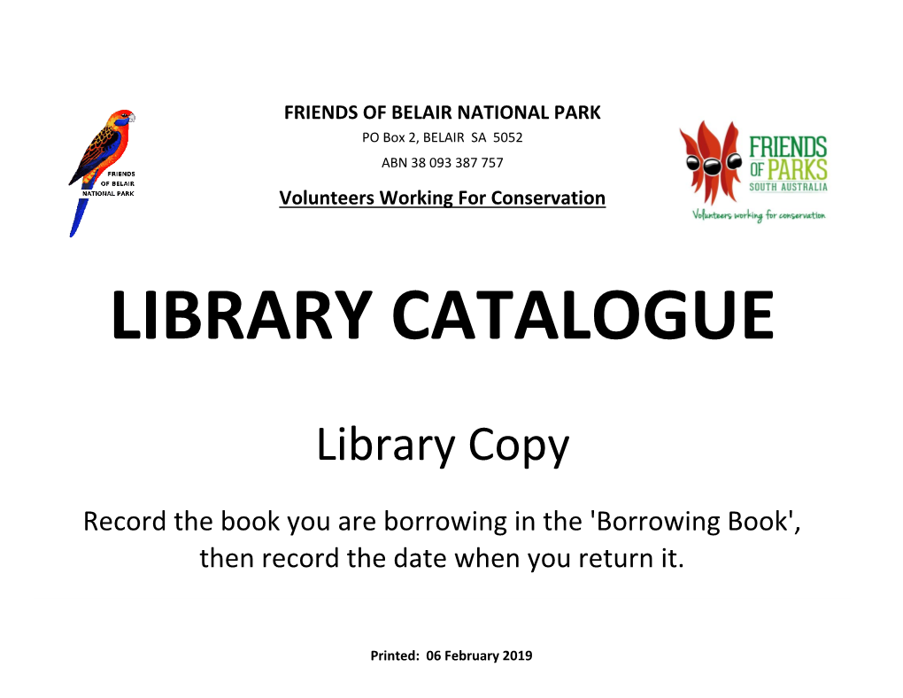Library Catalogue