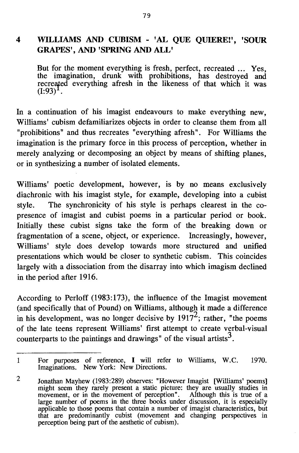 4 Williams and Cubism - 'Al Que Quiere!', 'Sour Grapes', and 'Spring and All'