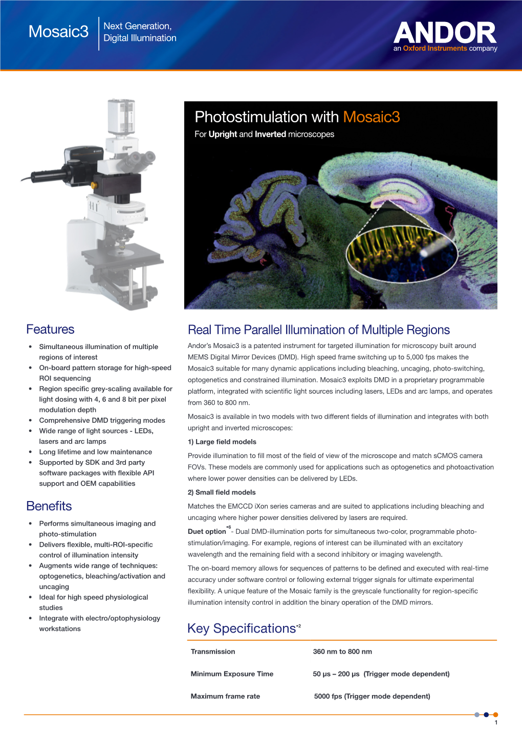 Photostimulation with Mosaic3 for Upright and Inverted Microscopes