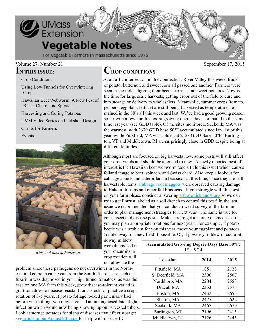 Hawaiian Beet Webworm: a New Pest of Into Storage Or Delivery to Wholesalers