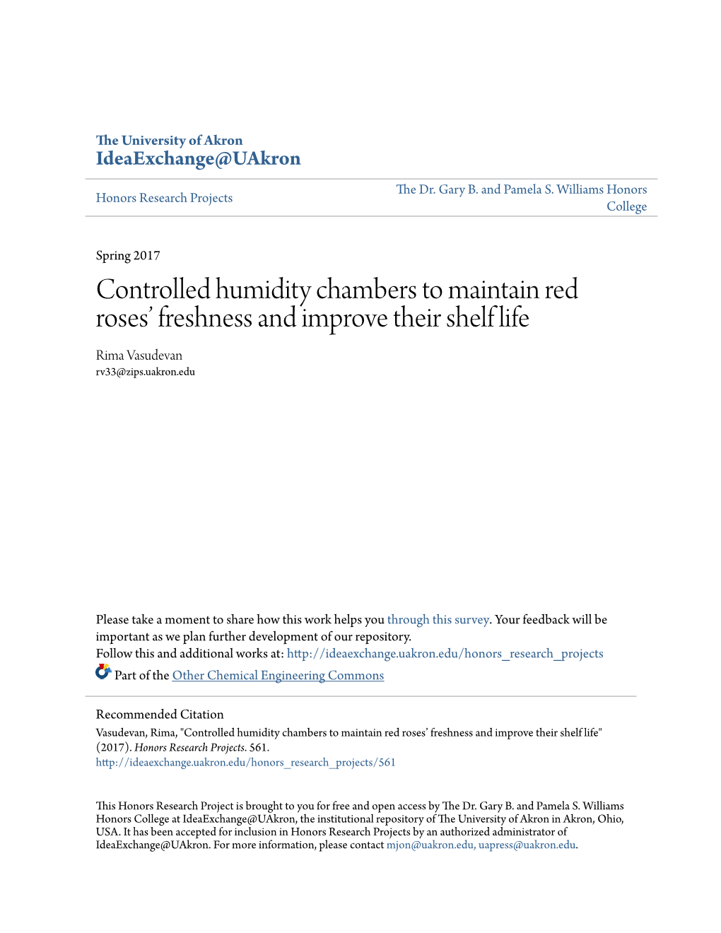 Controlled Humidity Chambers to Maintain Red Roses' Freshness And