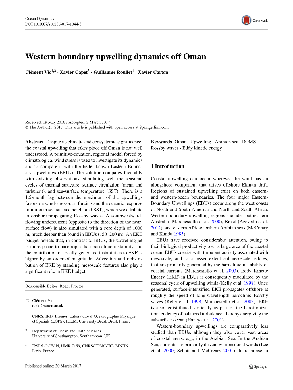 Western Boundary Upwelling Dynamics Off Oman