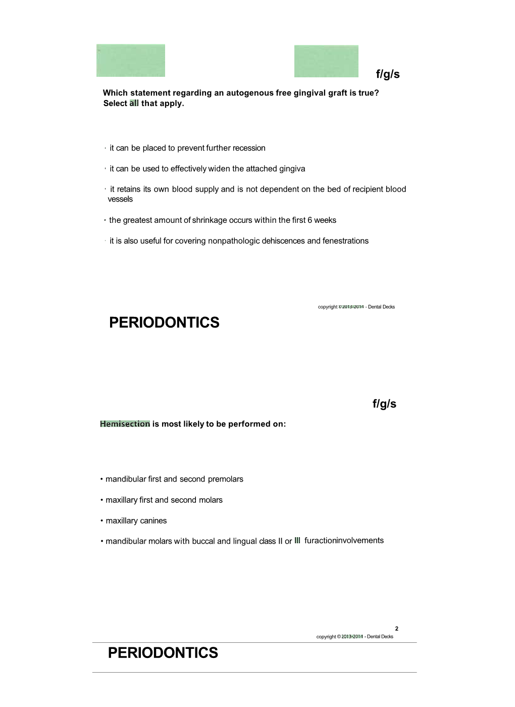 Periodontics Periodontics