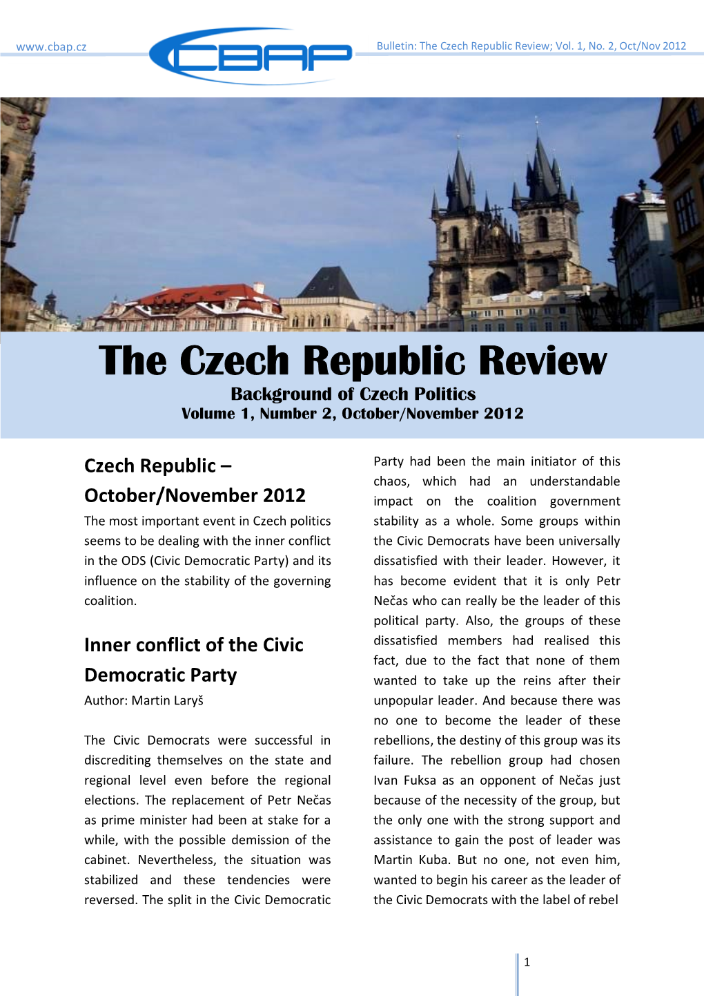 The Czech Republic Review; Vol