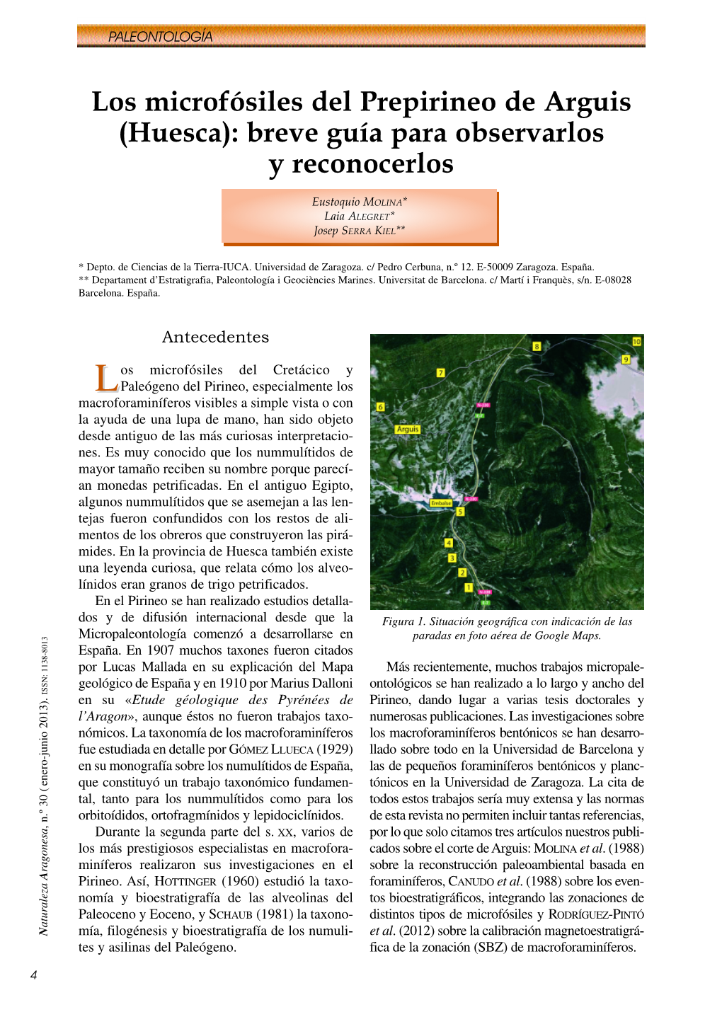 Los Microfósiles Del Prepirineo De Arguis (Huesca): Breve Guía Para Observarlos Y Reconocerlos