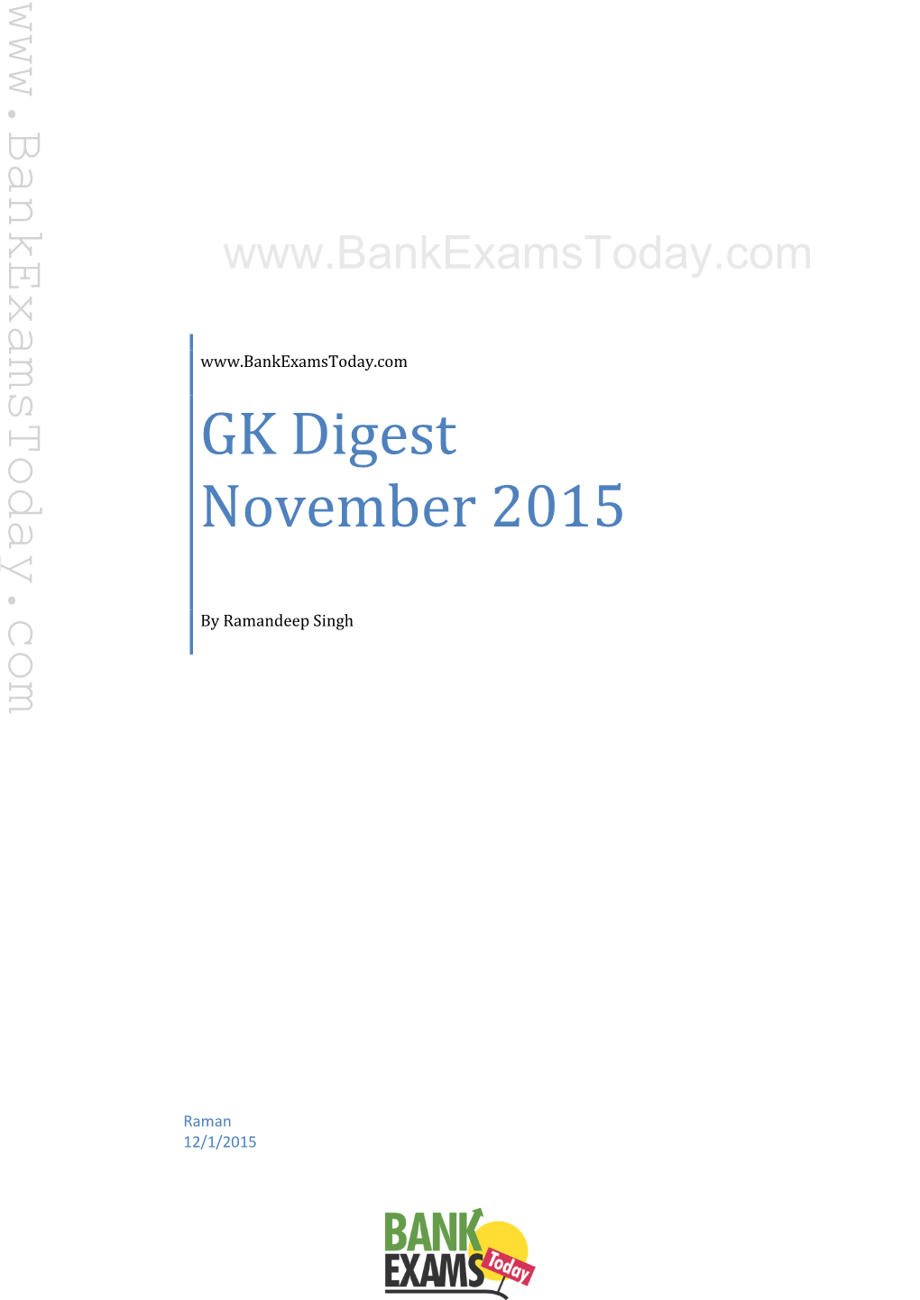 GK Digest November 2015