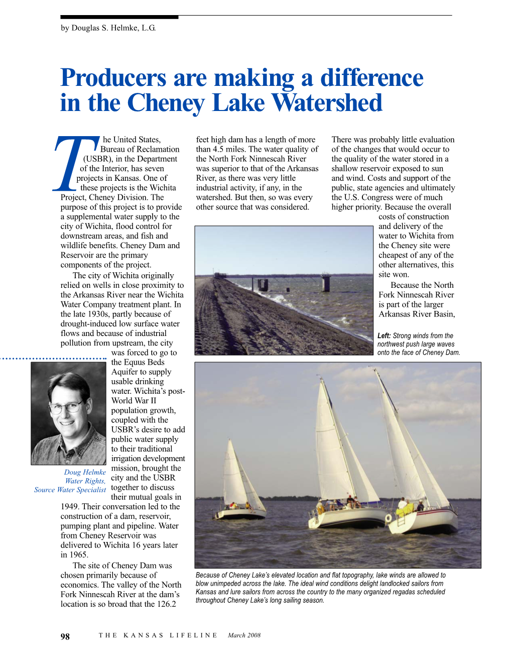 Producers Are Making a Difference in the Cheney Lake Watershed